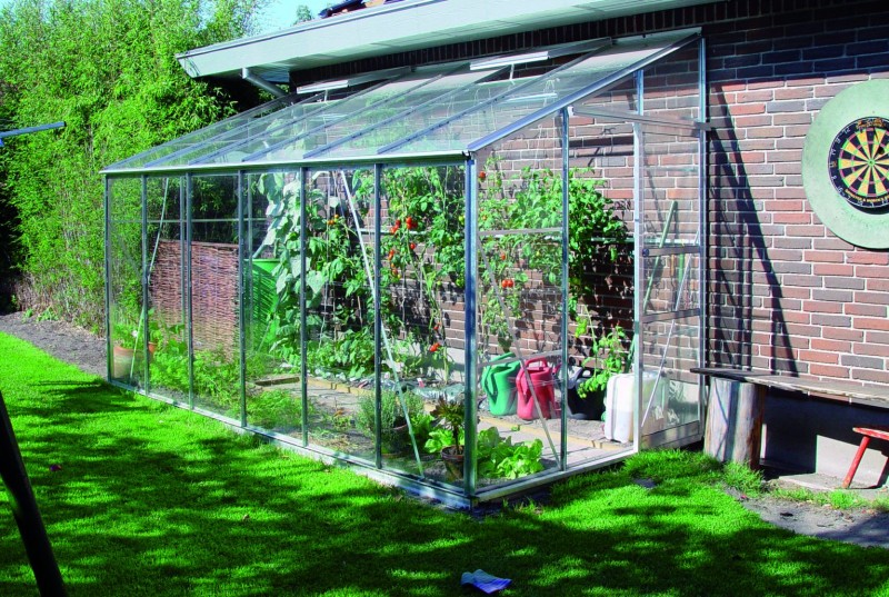 WandGewächshaus Treibhaus Tomatenhaus Royal 3mm Blankglas 4,85m² 7