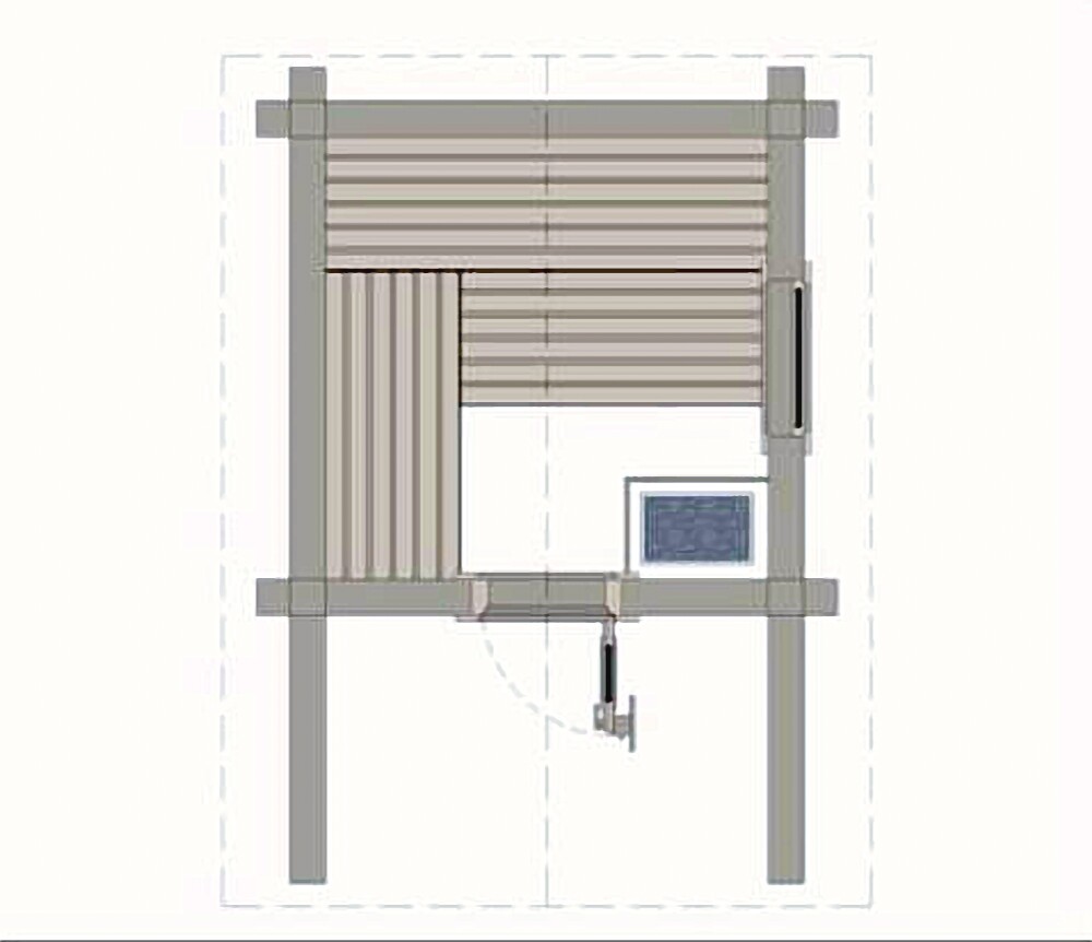 Blockhaus aussensauna polar remi b 230 400 x t 230 368 cm rundstamm